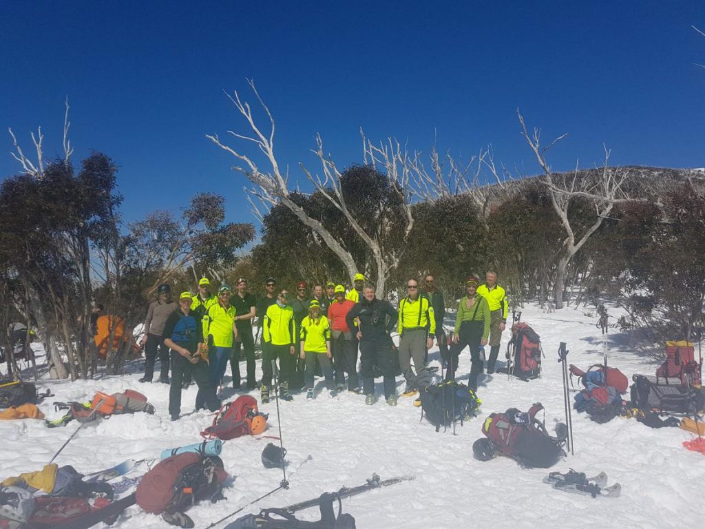 Four BSAR teams and Police SAR at Michell Hut