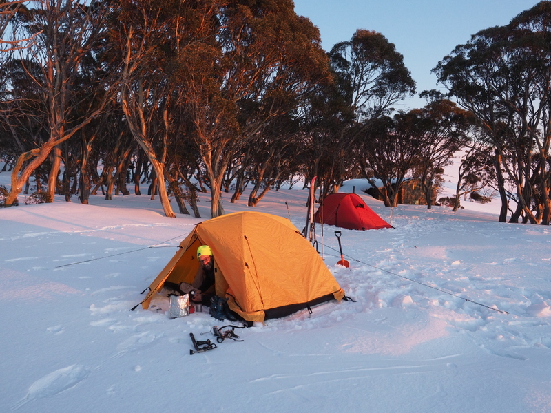 2017 Bogong search - camping at Cleve Cole hut